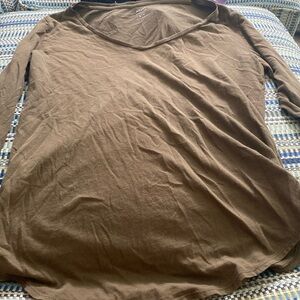 Long sleeve  brown tshirt